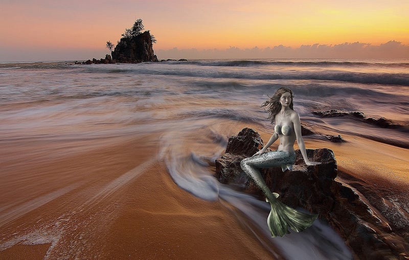 Ethereal Mermaid-Inspired Dress